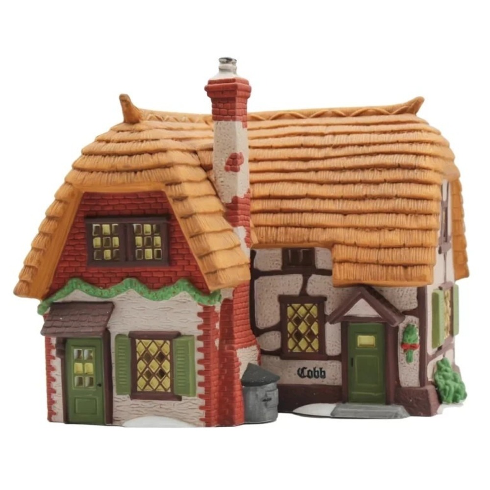 DEPT 56 HERITAGE COLLECTION DICKENS VILLAGE SERIES COBB COTTAGE - RETIRED‎